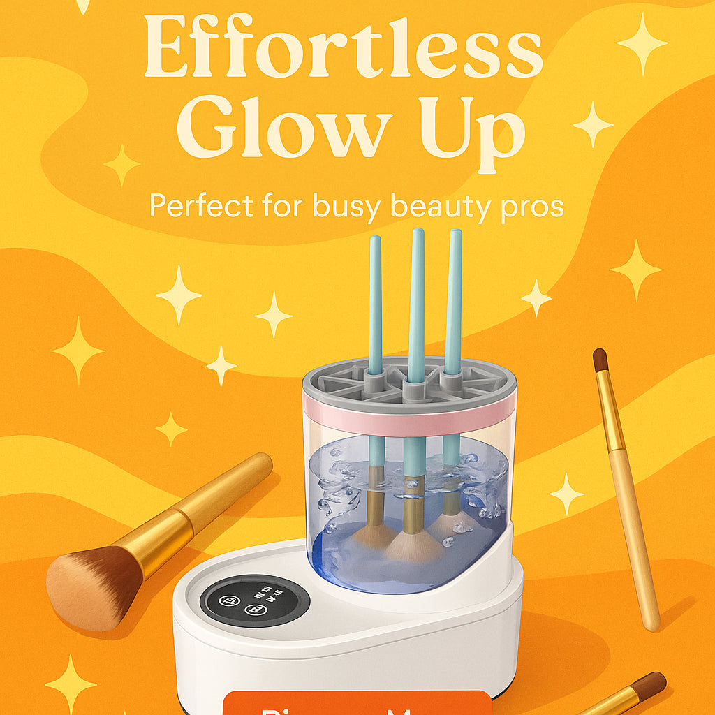 3-in-1 USB Electric Makeup Brush Cleaner & Quick-Dryer - Effortless Cleaning and Drying Tool