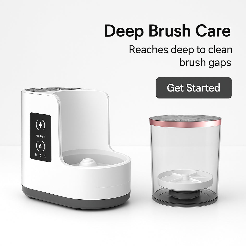 3-in-1 USB Electric Makeup Brush Cleaner & Quick-Dryer - Effortless Cleaning and Drying Tool