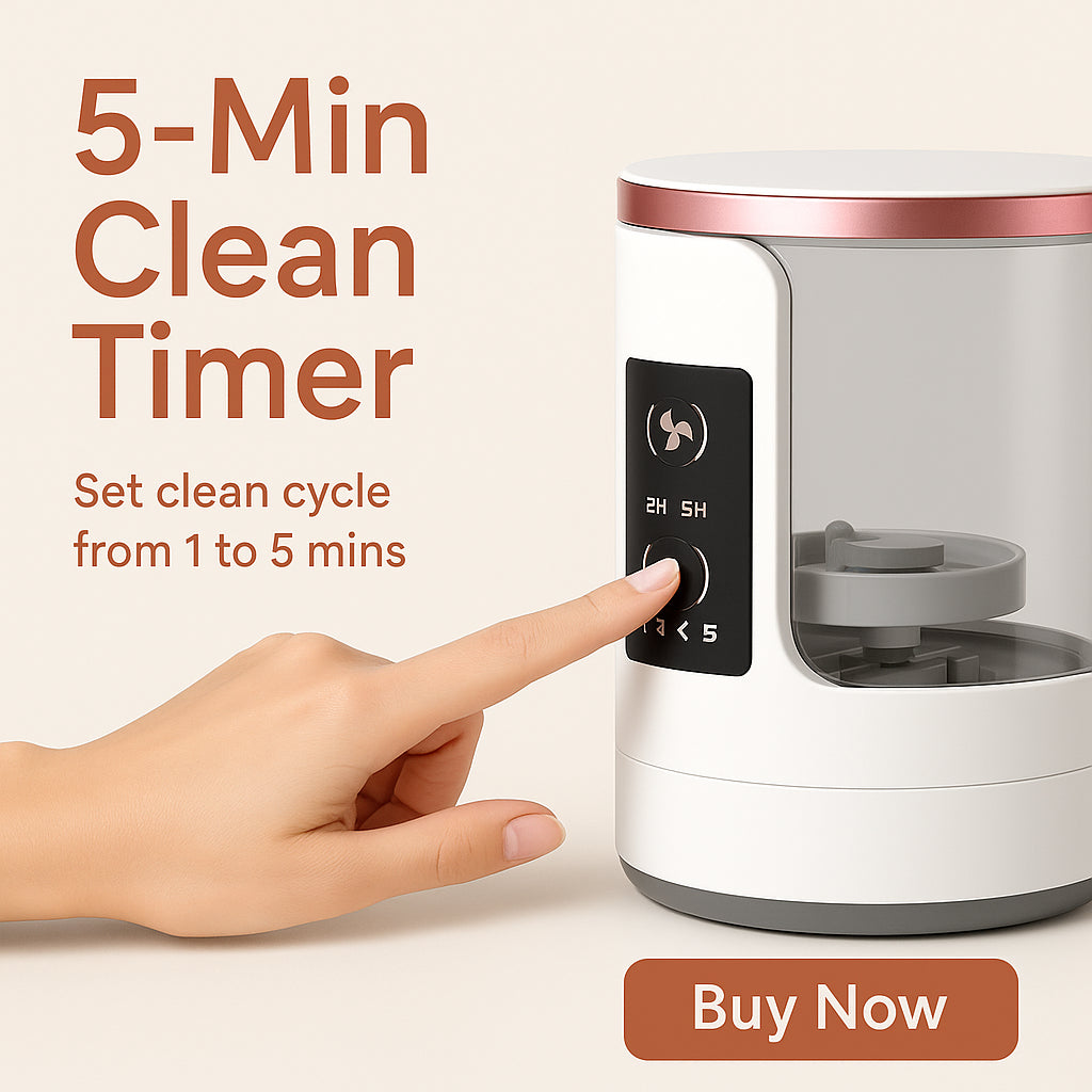 3-in-1 USB Electric Makeup Brush Cleaner & Quick-Dryer - Effortless Cleaning and Drying Tool