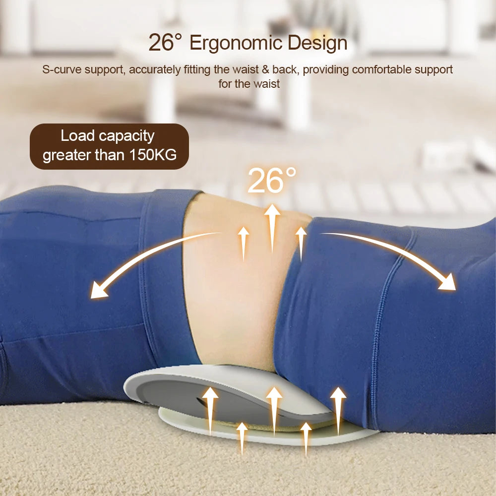 Ergonomic Electric Lumbar Traction Massager - Ultimate Waist Support and Relaxation Cushion