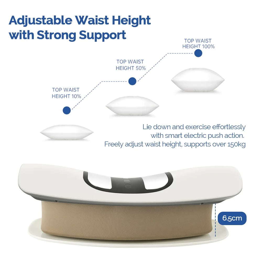 Ergonomic Electric Lumbar Traction Massager - Ultimate Waist Support and Relaxation Cushion
