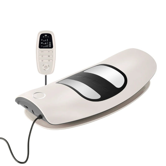 Ergonomic Electric Lumbar Traction Massager - Ultimate Waist Support and Relaxation Cushion